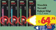 ROTRİNG VİSUCLİCK VERSATİL KALEM+SİLGİ 0,7 MM indirimli fiyat ROTRİNG VİSUCLİCK VERSATİL KALEM+SİLGİ 0,7 MM fiyat ve kampanya bilgisi